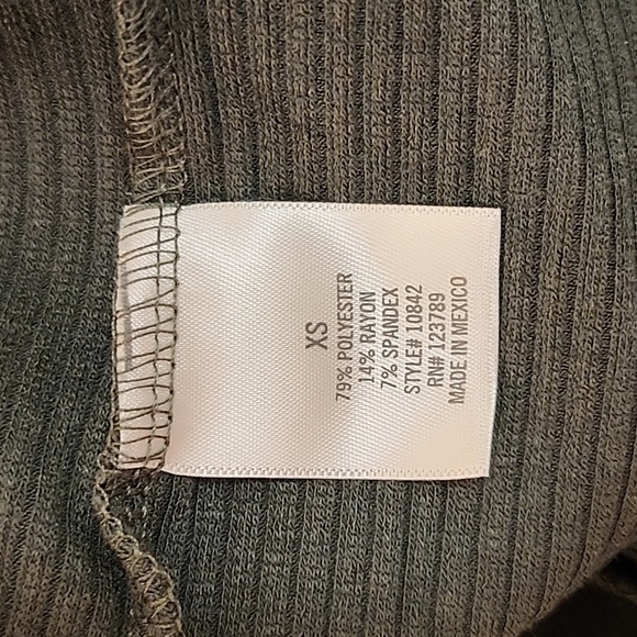 ALYA The Elixir Green  The Long Weekend Sleeveless Tank Ribbed Midi Dress SZ XS - Picture 16 of 16